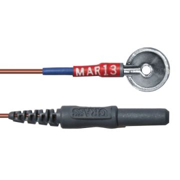 Grass Electrode, No-Tangle Wires, Silver Cup, 10 mm disc, 2 mm hole, 48" NT-FSS48H.jpg