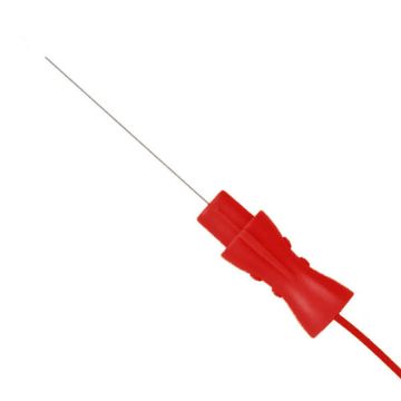 TECHNOMED Prewired Monopolar  Needle 25 x 0.35mm (28 g.), Red , 30 in. PVC wire, 25 Pk TE-AP2535.jpg