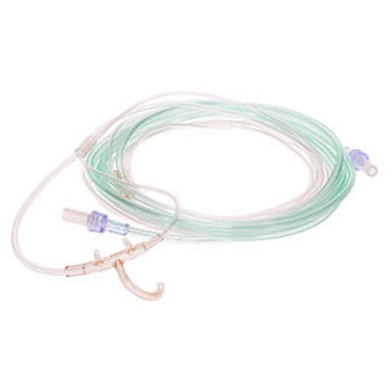 Picture of Salter Oral/Nasal Cannula, Adult, w/1x 7' sampling tube, 1 green 7' pres. tube w/Luer Lok  Qty 25