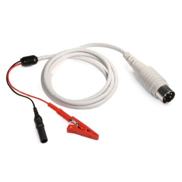 Show details for KING Shielded Cable 5 PIN DIN Connect. to 1 Red Alligator Clip 1 Black Male TP Connect. Length 40” Picture of KING Shielded Cable 5 PIN DIN Connect. to 1 Red Alligator Clip 1 Black Male TP Connect. Length 40”